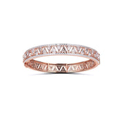 Stylish Triangular Design Diamond Bangle