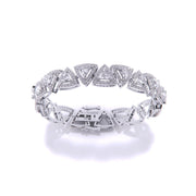 Trilliant Cut Diamond Bangle