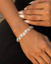 Trilliant Cut Diamond Bangle