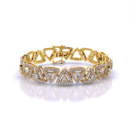 Trilliant Cut Diamond Bangle