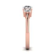 1 Carat Triple Head Diamond Ring