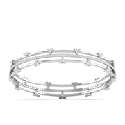 Triple Row Diamond Bracelet