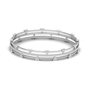 Triple Row Diamond Bracelet