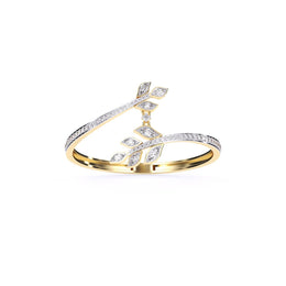 Twist Leaf Diamond Bangle