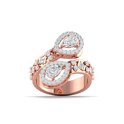 Serpenti Studded Diamond Ring