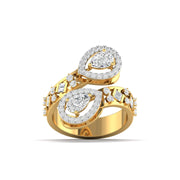 Serpenti Studded Diamond Ring