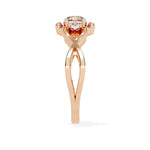 Crossed Band Diamond Ring