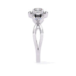 Crossed Band Diamond Ring