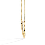 Twisted Diamond Pendant Necklace
