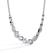 Twisted Diamond Pendant Necklace