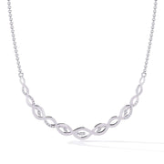 Twisted Diamond Pendant Necklace