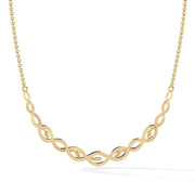 Twisted Diamond Pendant Necklace