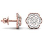 Diamond Dahlia Studs Earrings