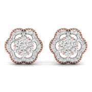 Diamond Dahlia Studs Earrings