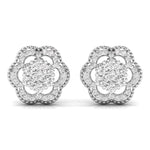 Diamond Dahlia Studs Earrings