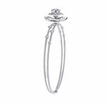 Diamond Flower Double Chain Bracelet