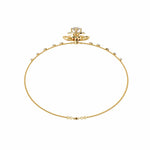 Diamond Flower Double Chain Bracelet