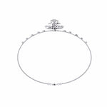Diamond Flower Double Chain Bracelet