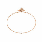 Diamond Flower Double Chain Bracelet