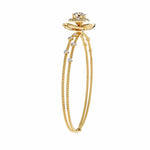 Diamond Flower Double Chain Bracelet