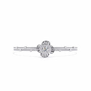 Diamond Flower Double Chain Bracelet