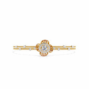 Diamond Flower Double Chain Bracelet