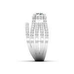 2 Carat Two-Tone Crossover Statement Diamond Ring