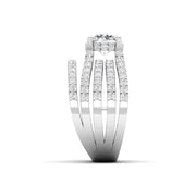 2 Carat Two-Tone Crossover Statement Diamond Ring