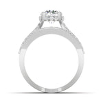 2 Carat Two-Tone Crossover Statement Diamond Ring