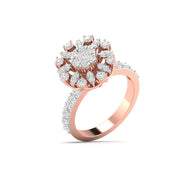 Unique Diamond Cluster Ring