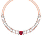 Bridal Colorstone & Diamond Choker Set