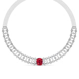 Bridal Colorstone & Diamond Choker Set