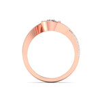 Unique Swirl Diamond Ring