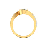 Unique Swirl Diamond Ring