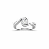 Unique Swirl Diamond Ring