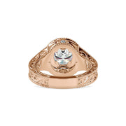 1.5 Carat Split Shank Halo Engagement Ring