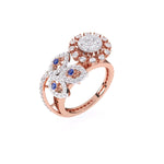 Antique Blue Stone Statement Diamond Ring