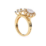 Antique Blue Stone Statement Diamond Ring