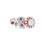 Antique Blue Stone Statement Diamond Ring