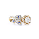 Antique Blue Stone Statement Diamond Ring