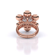 Elegant Floral Diamond Ring