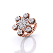 Elegant Floral Diamond Ring