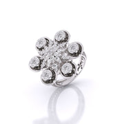Elegant Floral Diamond Ring