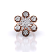Elegant Floral Diamond Ring