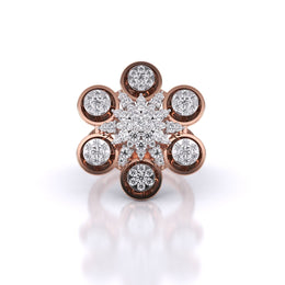 Elegant Floral Diamond Ring