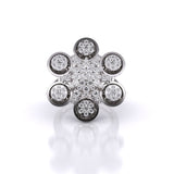 Elegant Floral Diamond Ring