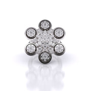 Elegant Floral Diamond Ring