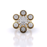 Elegant Floral Diamond Ring