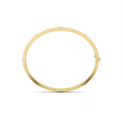 Sparkling Diamond Accent Gold Bangle