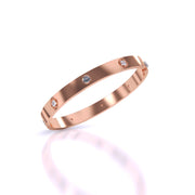 Sparkling Diamond Accent Gold Bangle